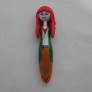 Japanese Asian Kabuki Actor ball point pen Collectible Girl Woman 5" tall NEW